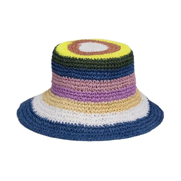 NWT Hat Attack Remy Multi Bucket in Navy Stripe - Picture 2 of 6